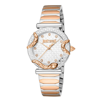 Just Cavalli Animalier Atrani Twee Kleuren RG Zilver