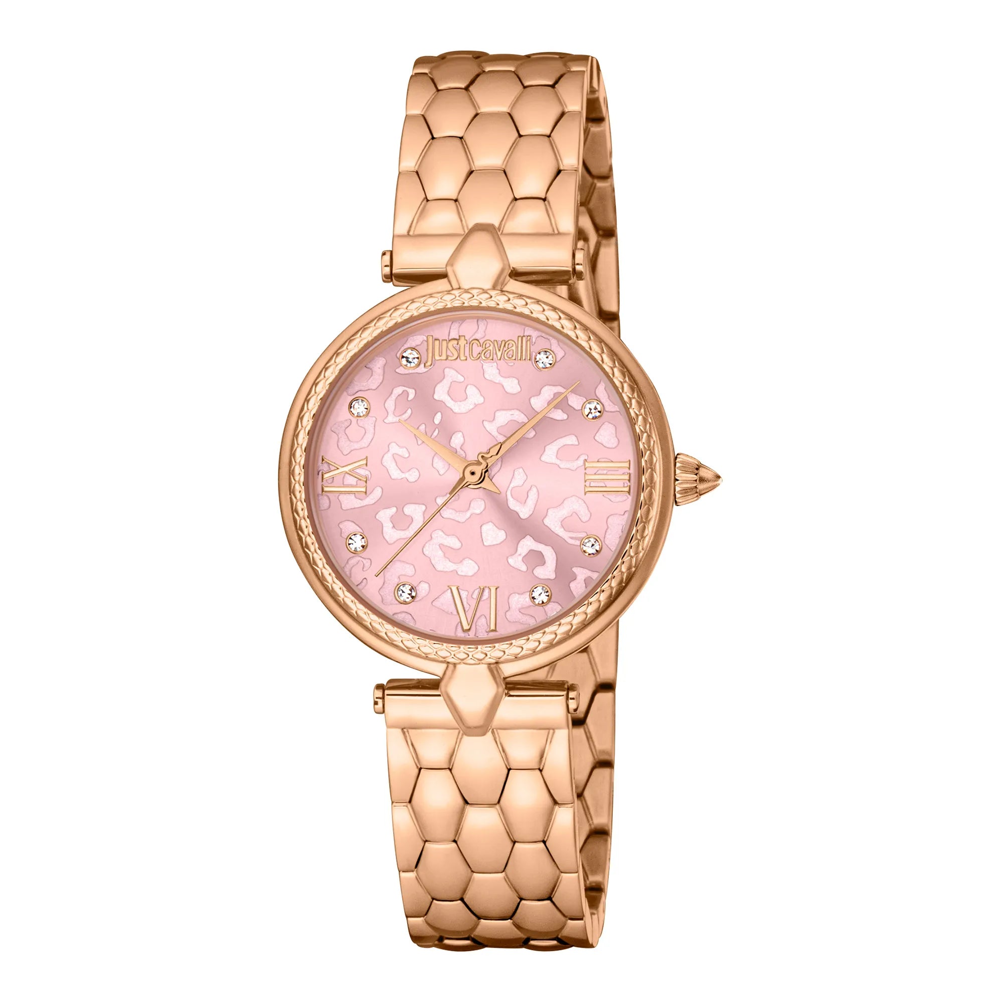 Just Cavalli Just Cavalli Glam Chic Donna Leopardo Rose Gold Pink