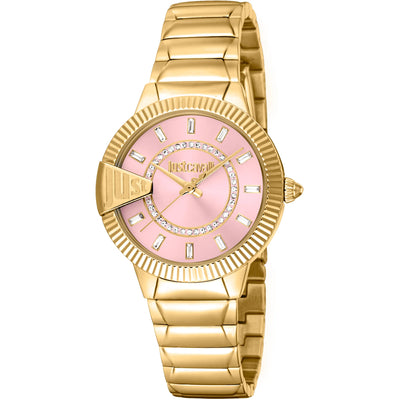 Just Cavalli Glam Chic Puntale Geelgoud Zalm
