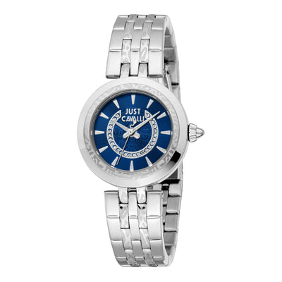 Just Cavalli Animalier Kostbaar Zilvergrijs Nachtblauw