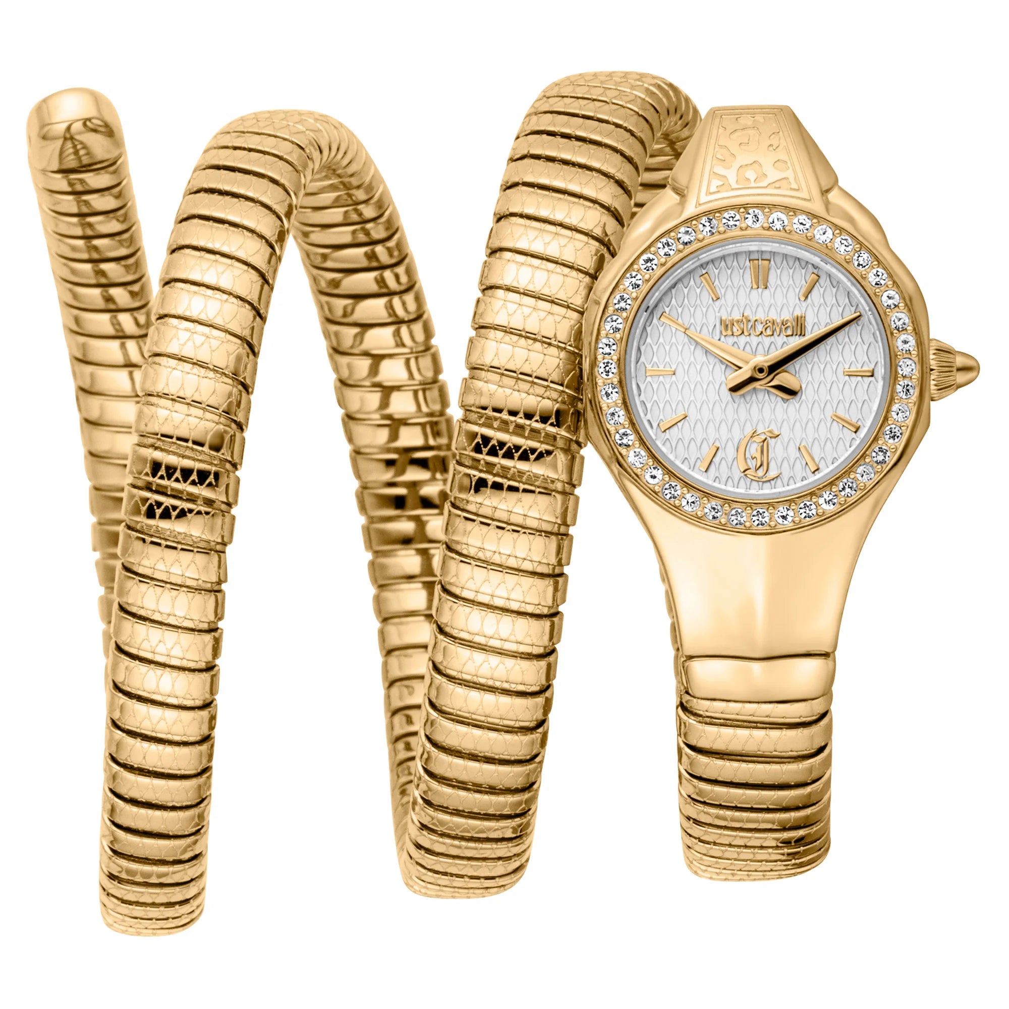Just Cavalli Just Cavalli Signature Snake Vita Yellow Gold Silver