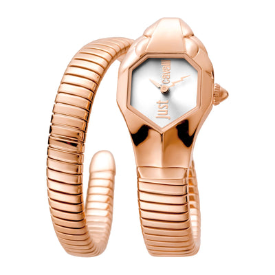 Just Cavalli Signature Snake Glam DNA Roze Goud