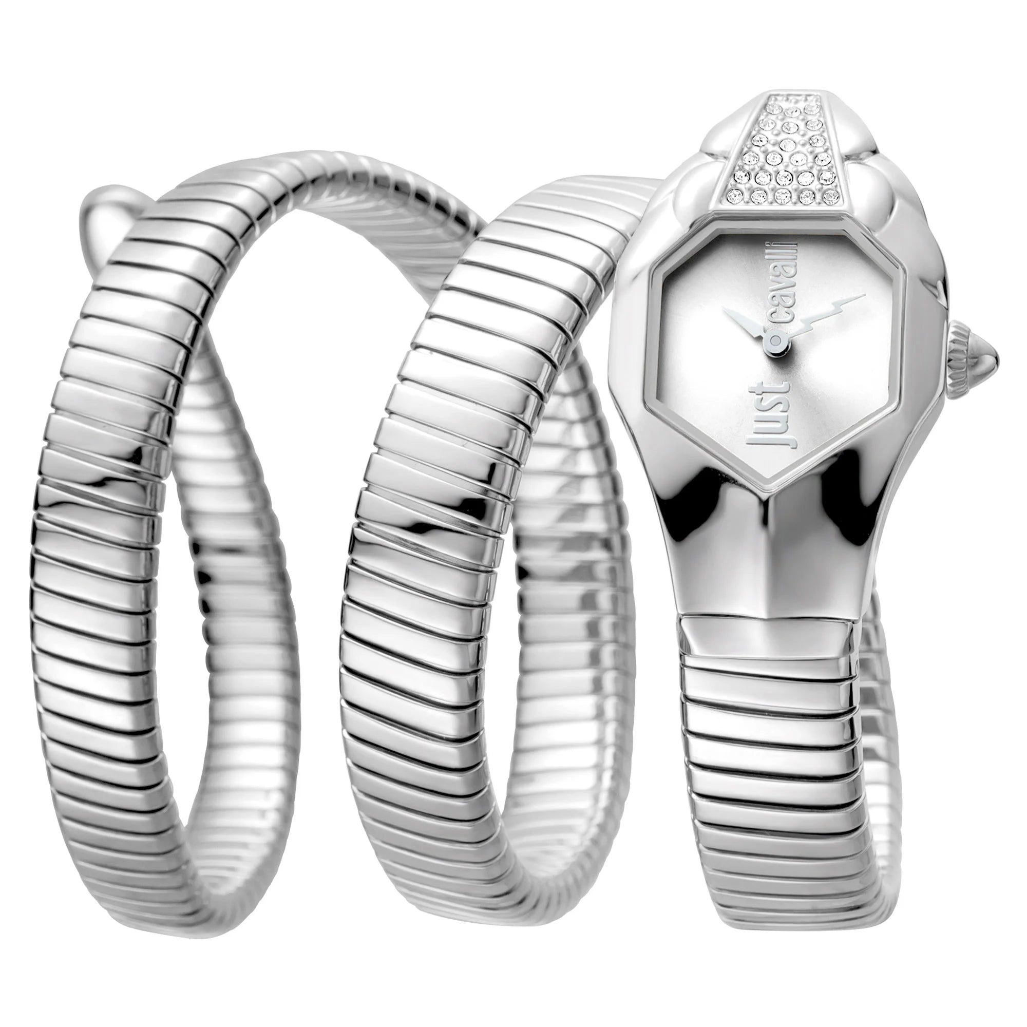 Just Cavalli Just Cavalli Signature Snake Glam Silver