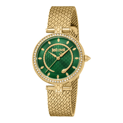 Just Cavalli Glam Chic Obsessieve Slang Goud Groen