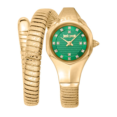 Just Cavalli Signature Snake Amalfi Geel Goud Groen