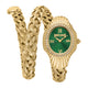 Just Cavalli Signature Snake Gedraaid Geel Goud Groen