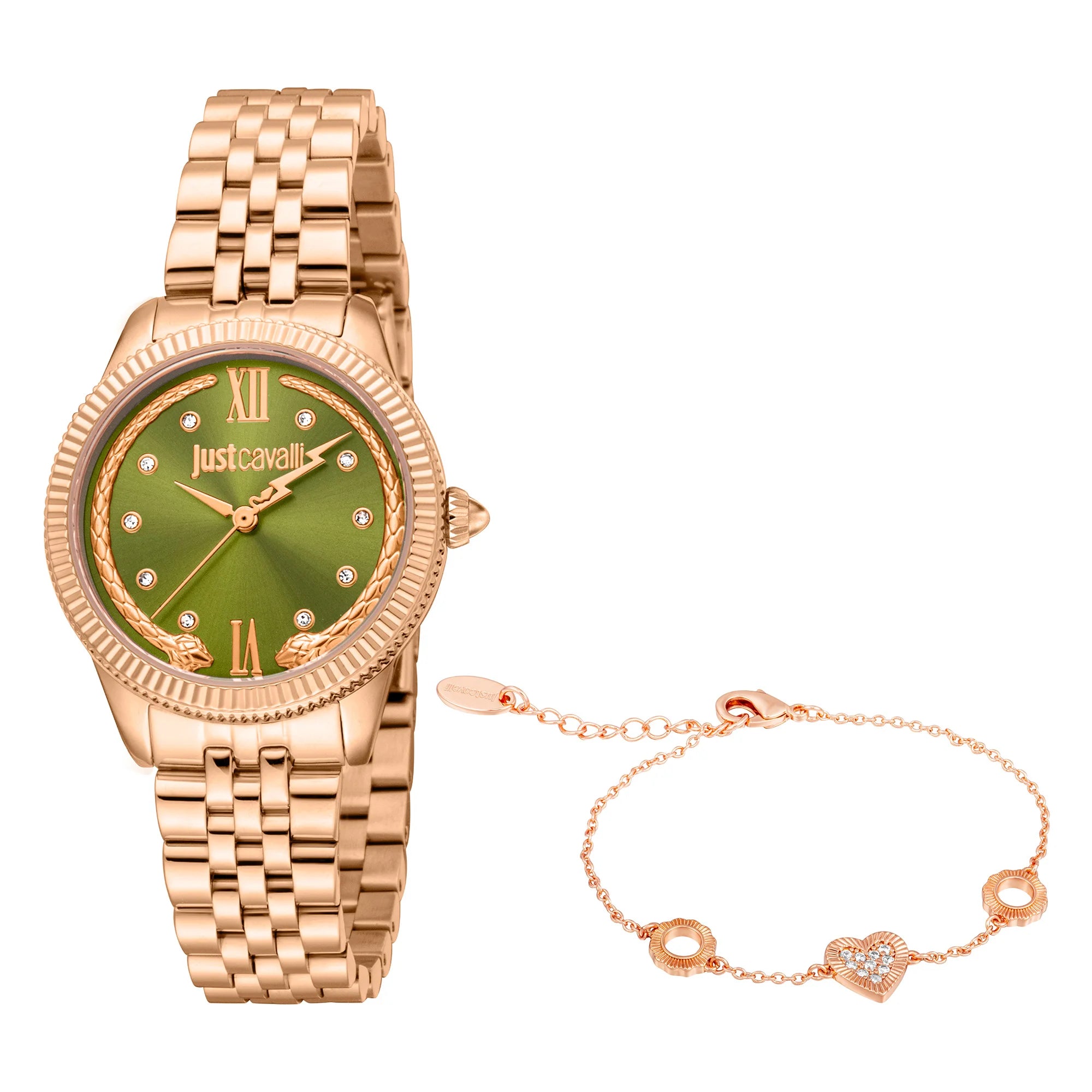 Just Cavalli Just Cavalli SET Lovestruck Valentines Rose Gold Olive