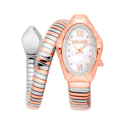 Just Cavalli Signature Snake Lirica Twee Kleuren RG MOP