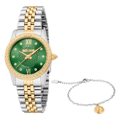 Just Cavalli SET Subliem Animalier Twee Kleuren YG Groen