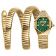 Just Cavalli Signature Snake Amber Geel Goud Groen