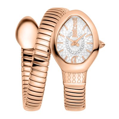 Just Cavalli Signature Snake Eclisse Roze Goud Zilver
