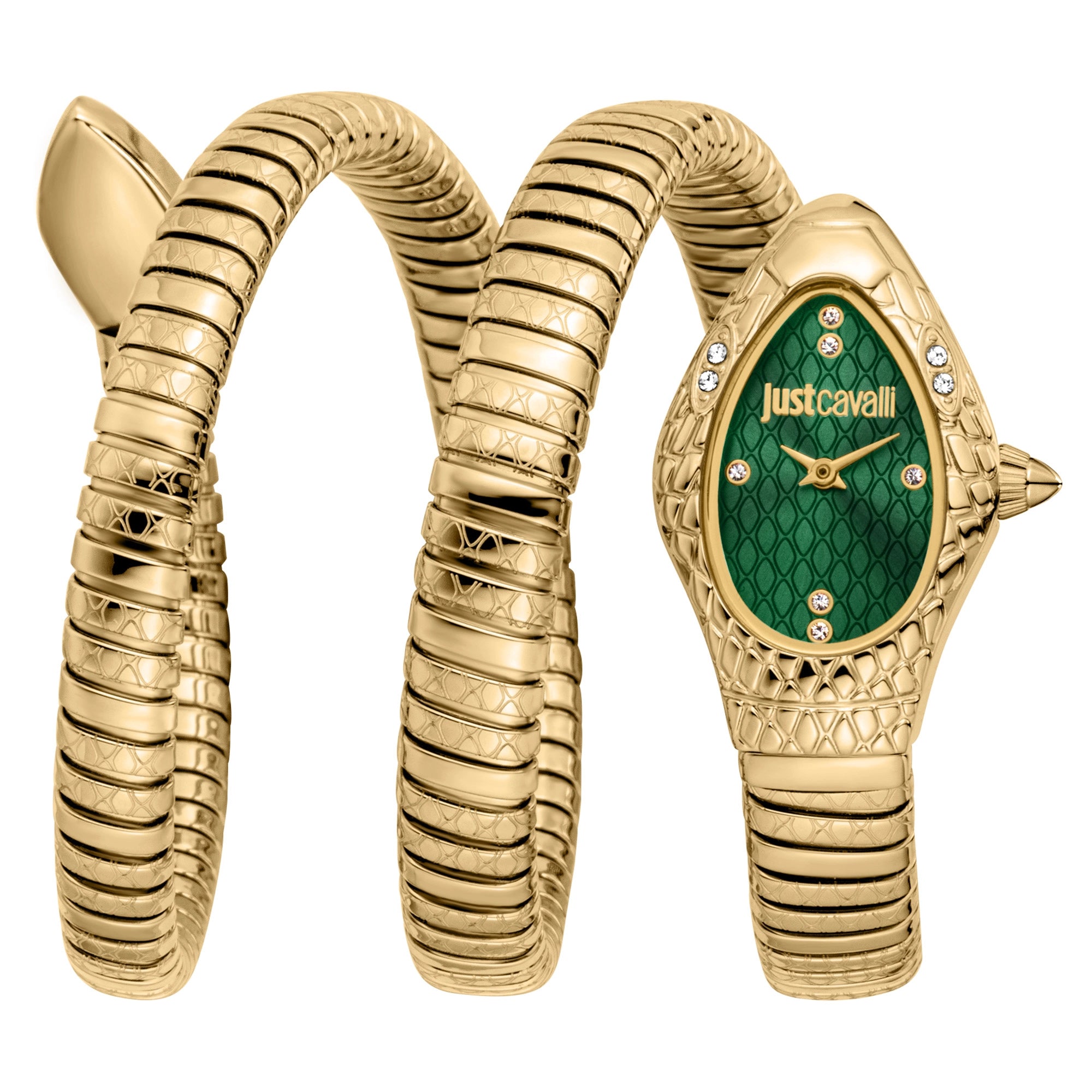 Just Cavalli Just Cavalli Signature Snake Aurela Yellow Gold Green
