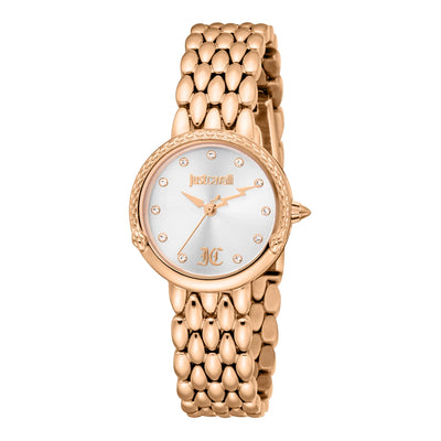 Just Cavalli Animalier Roze Slang Roze Goud Zilver