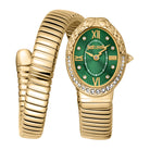 Just Cavalli Just Cavalli Signature Snake Fiore Yellow Gold Green