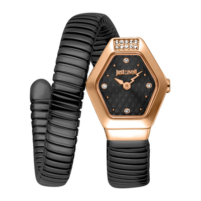 Just Cavalli Signature Snake Splora Zwart